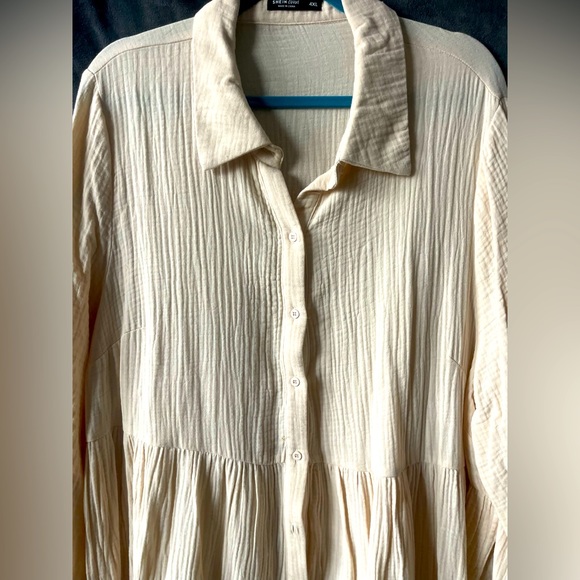 Plus Ruffle Hem Smock Dress - Picture 5 of 5